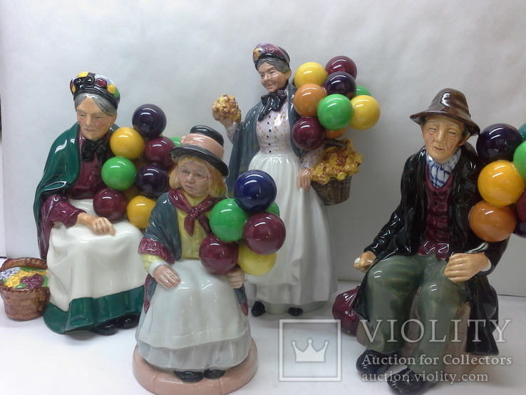 Продавщица шаров Royal Doulton,довоенная, фото №6