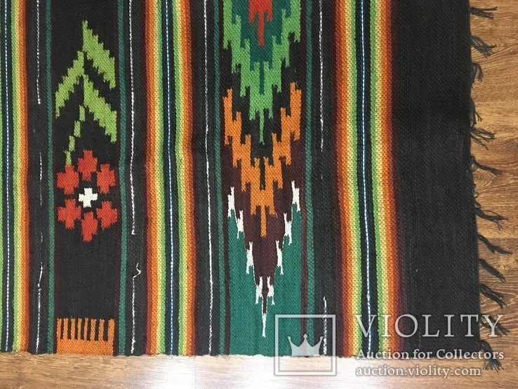 Гуцульський конопляний килим 193см х 135см, фото №8