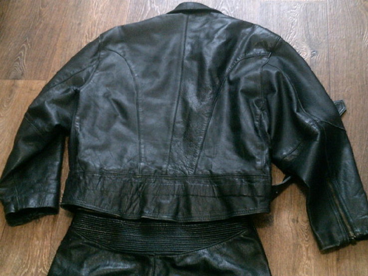 Кожаный мотокомплект (куртка ,штаны ,футболки), фото №10