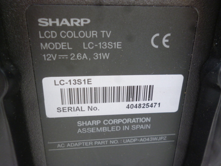 Телевізор SHARP LCD COLOUR TV LC - 143S1E з Німеччини, фото №10