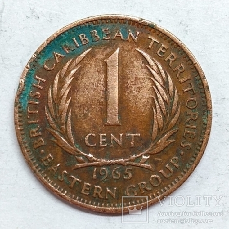 Восточно-карибские острова(Британские территории) 1 цент 1965