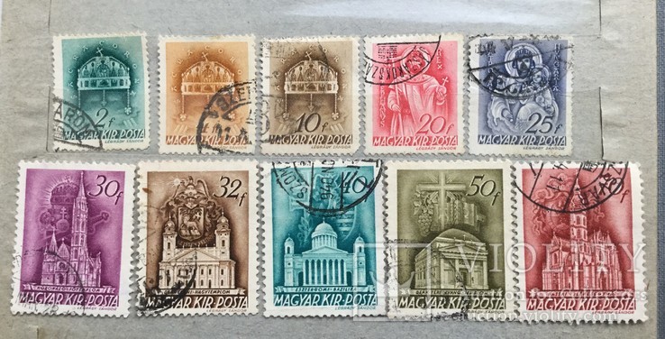 Угорщина 1939р Мі 599-600,603,605-611