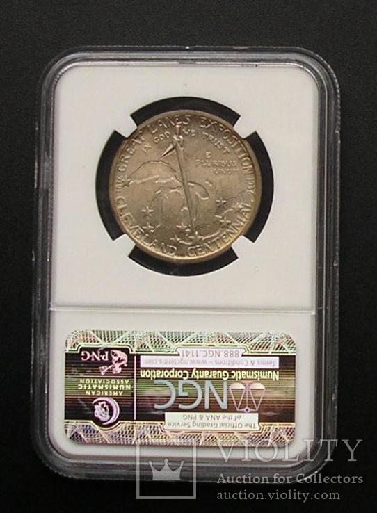 США 50 центов пол-доллара 1936 Кливленд Half Dollar NGC MS 65 Silver, фото №2