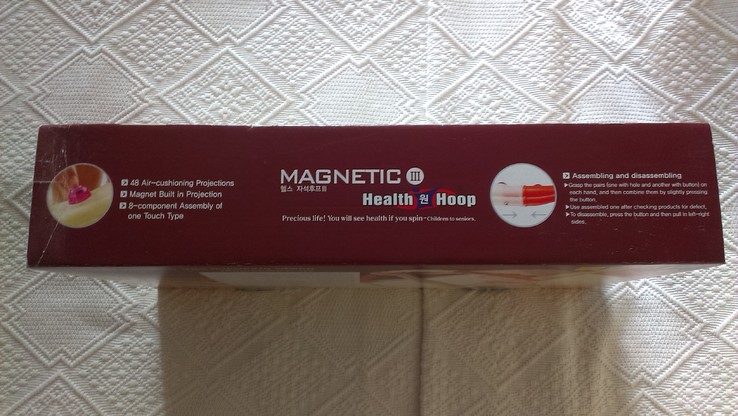 Обруч Magnetic III Health Hoop, массажный, магнитный., фото №11