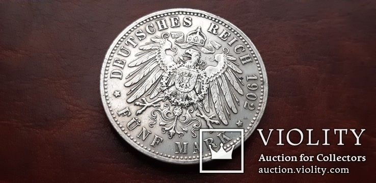 5 марок 1902 г. Саксен-Мейнинген, фото №7