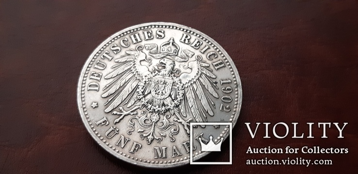 5 марок 1902 г. Саксен-Мейнинген, фото №11