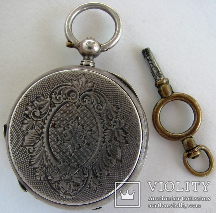 1860-е Часы швейцарские карманные Boutte серебро 84 пр., фото №2