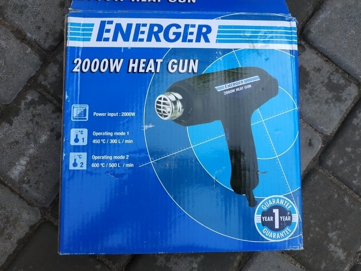 Фен Energer ENB467HTG 2000W Heat Gun 240V, фото №2