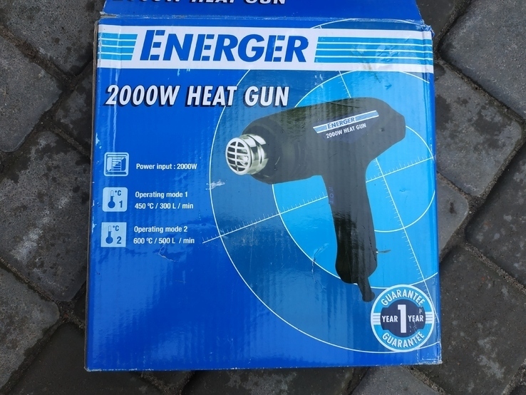 Фен Energer ENB467HTG 2000W Heat Gun 240V лот 3, photo number 2