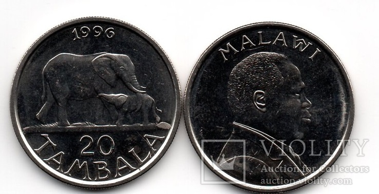 Malawi Малави - 20 Tambala 1996