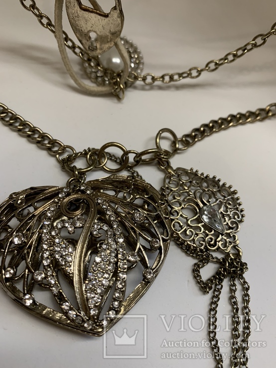 Ожерелье с Англии с кулонами 128 грамм, фото №3