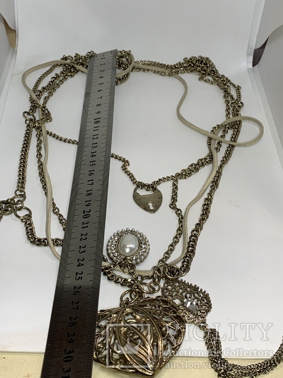 Ожерелье с Англии с кулонами 128 грамм, фото №11