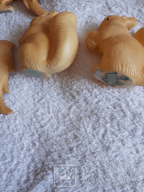 Игрушки целлулоидные Петушки и Белки лотом, фото №10