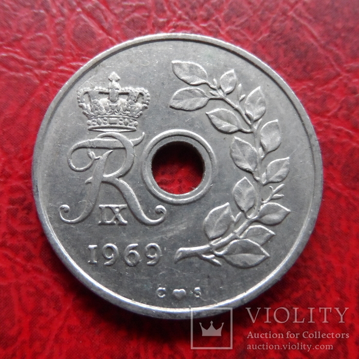 25  эре 1969  Дания  ($5.5.28)~, фото №2