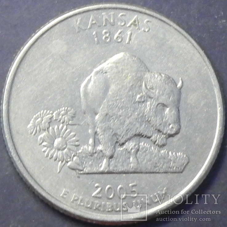 25 центів США 2005 D Канзас, фото №2