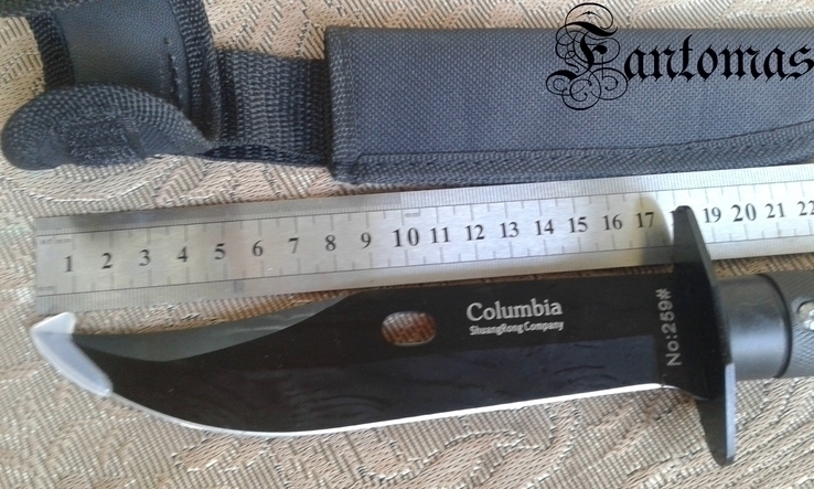 Нож COLUMBIA 259 туристический/охотничий/армейский с чехлом на пояс, фото №2