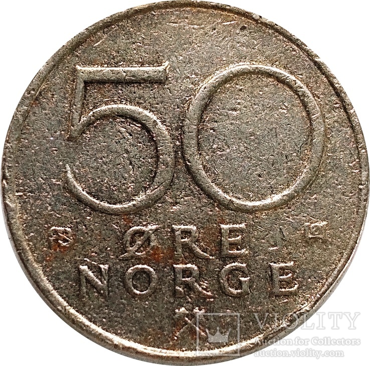Норвегия 50 оре 1977