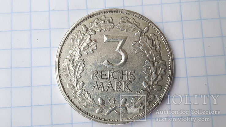 3 марки Германия 1925 G Веймар, фото №2