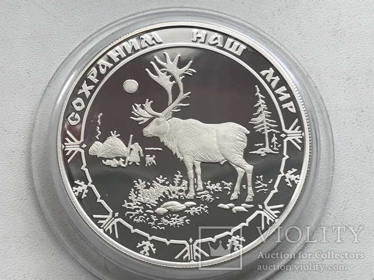 25 рублей 2004 155 грамм серебро "Сохрани наш мир", фото №6