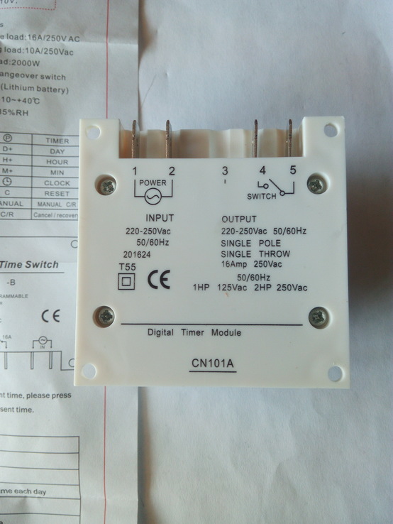 Таймер , реле времени CN101A, фото №3
