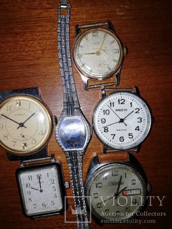 Часы наручные времён СССР.(12 штук)., фото №3