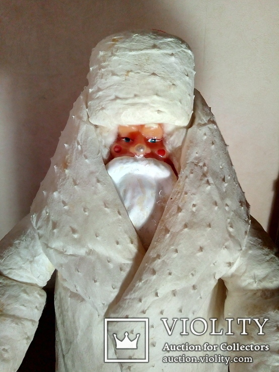 Дед  Мороз 50 см.Из ваты, твердое лицо., фото №2