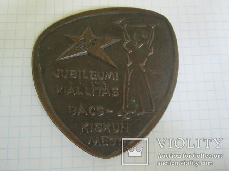 Настольная медаль 1970 г., фото №2