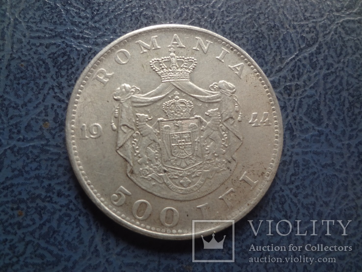 500 лей 1944   Румыния  серебро   (,9.4.7)~, фото №2