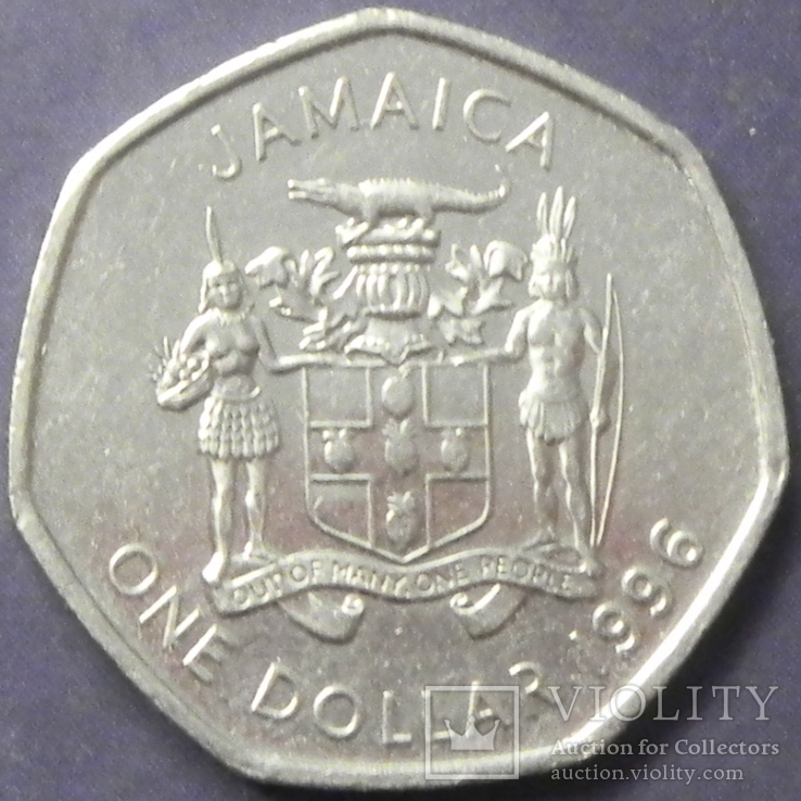 1 долар Ямайка 1996, фото №2