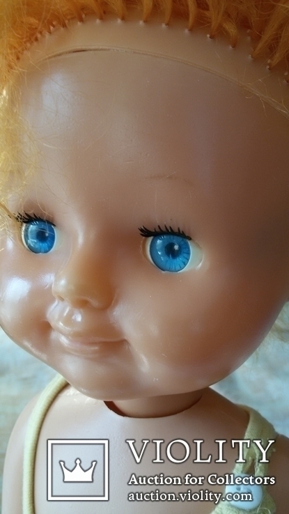 Кукла СССР 60см голубоглазая с клеймом, фото №7