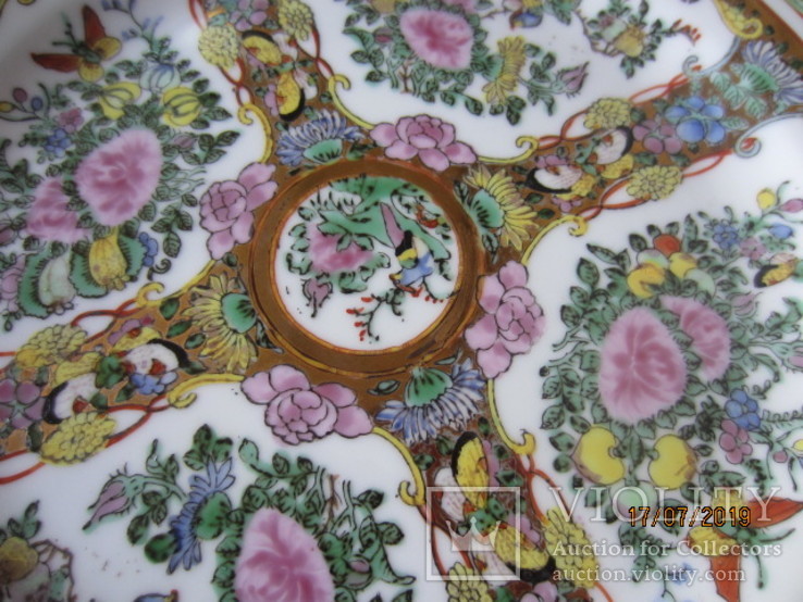 Тарелка фарфор Japan ручный раскрась винтаж, фото №6