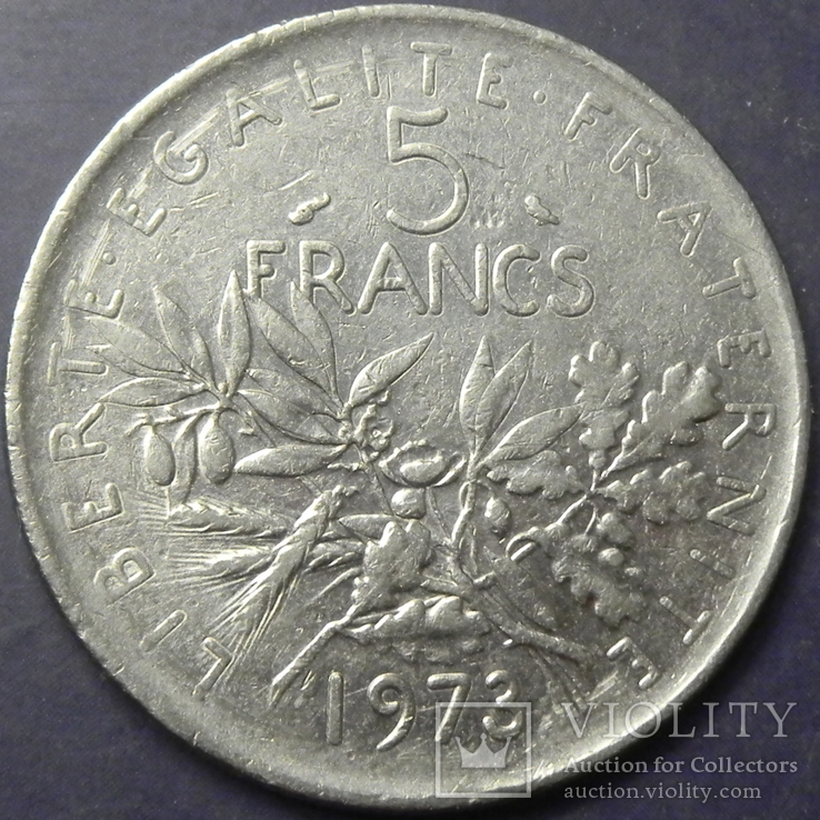 5 франків Франція 1973, фото №3