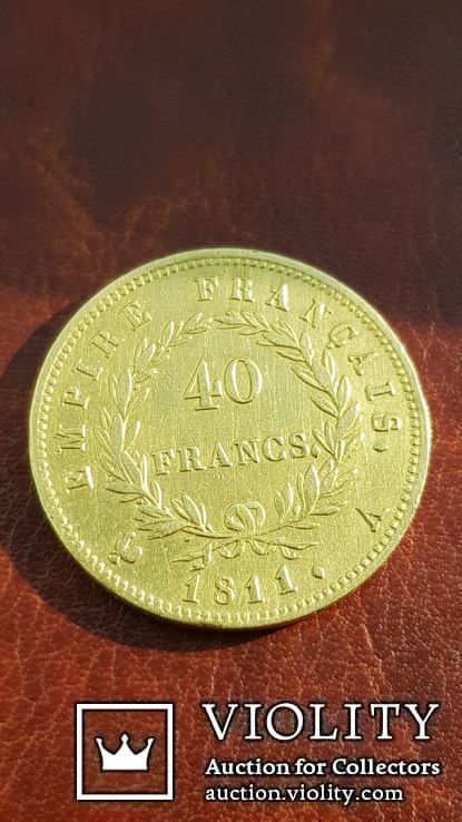 Золото. 40 франков 1811 г. Наполеон Бонапарт., фото №9