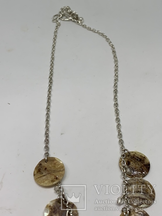 Ожерелье с англии с бусинами из перламутра, фото №5