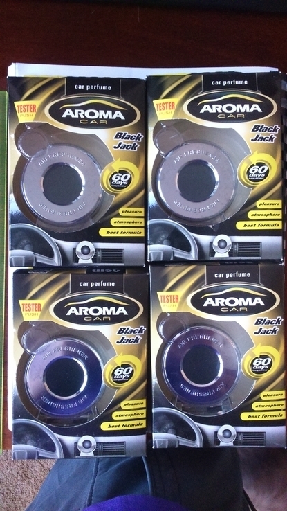 Пахучка в авто Aroma Car Gel black jack - 4 шт, photo number 2