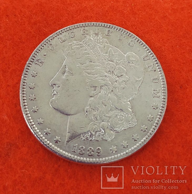 США 1 доллар 1889 Морган серебро, фото №2