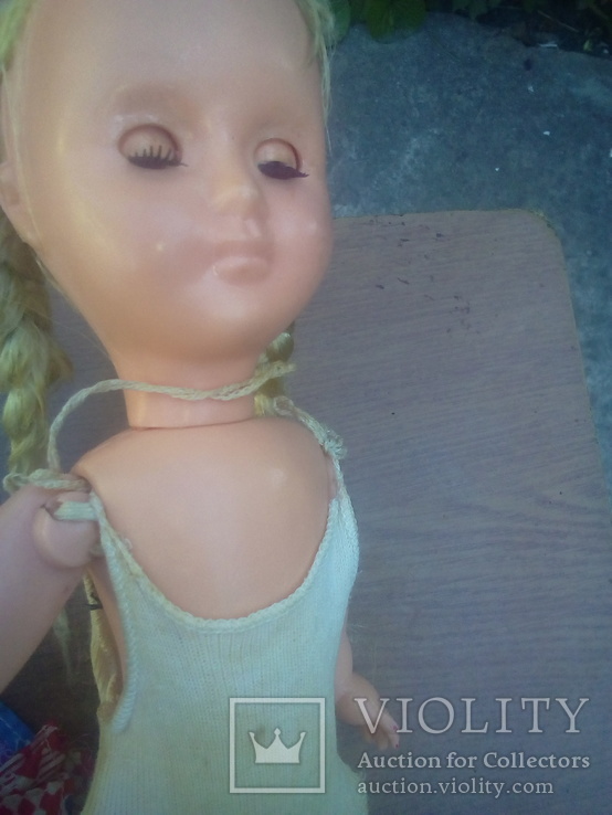 Кукла паричковая на резинках руки 40-50 года., фото №4