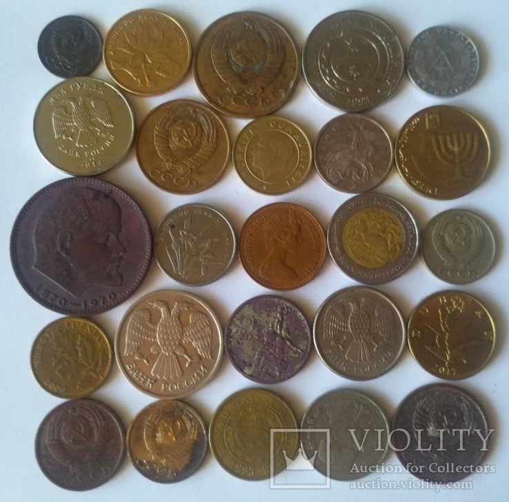 Монеты разные ( 25 штук без повтора ), фото №3