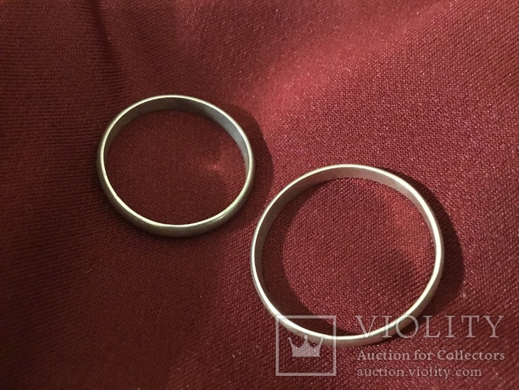Обручальные кольца, серебро, фото №4