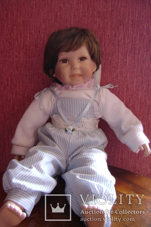 Фарфоровая кукла 44 см., фото №6