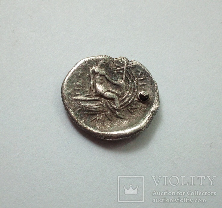 Тетробол (серебро), Эвбея, г.Гистиея, 3 - 2 вв.до н.э., фото №2