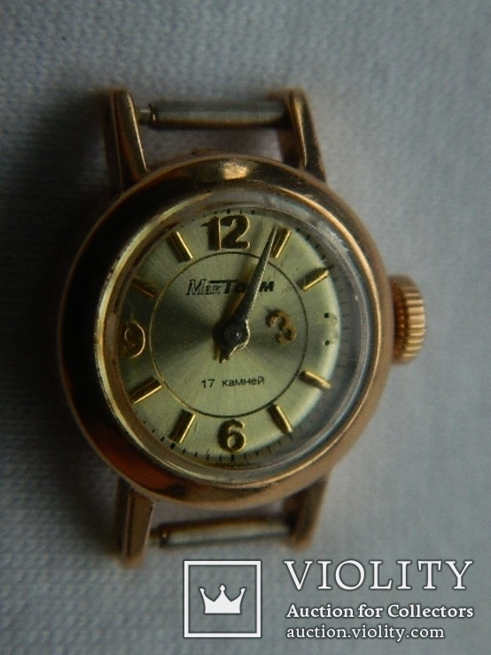 Часы женские Мактайм ( № 119446), золотые, проба 585°, фото №3