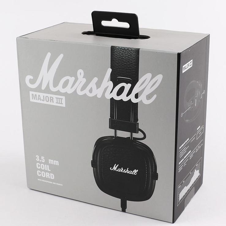 Наушники с микрофоном Marshall Major III Black COIL CORD