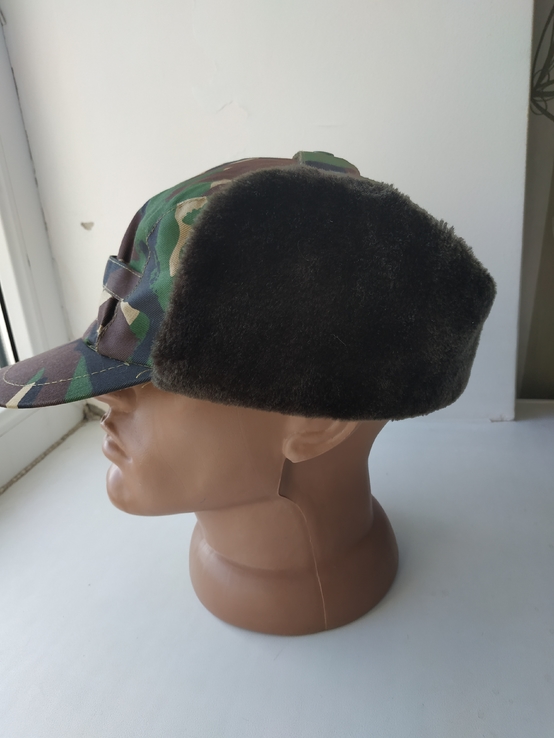 Зимняя охотничья шапка-кепка камуфляж DPM .L, фото №5