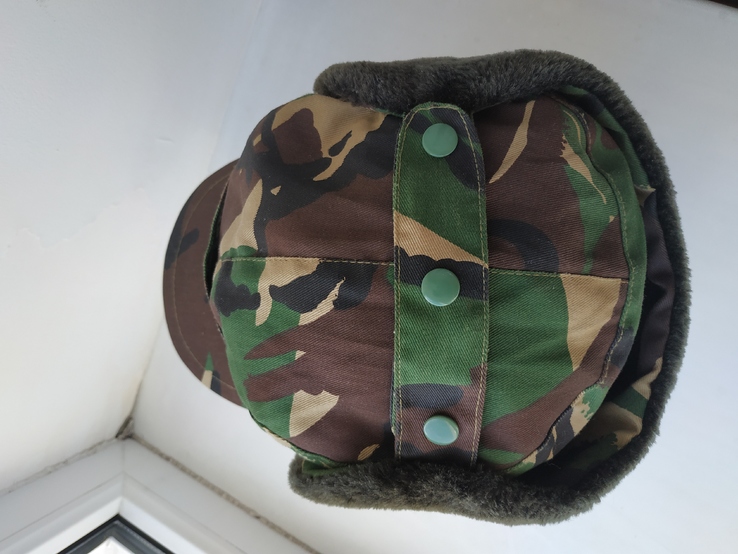 Зимняя охотничья шапка-кепка камуфляж DPM .L, фото №6