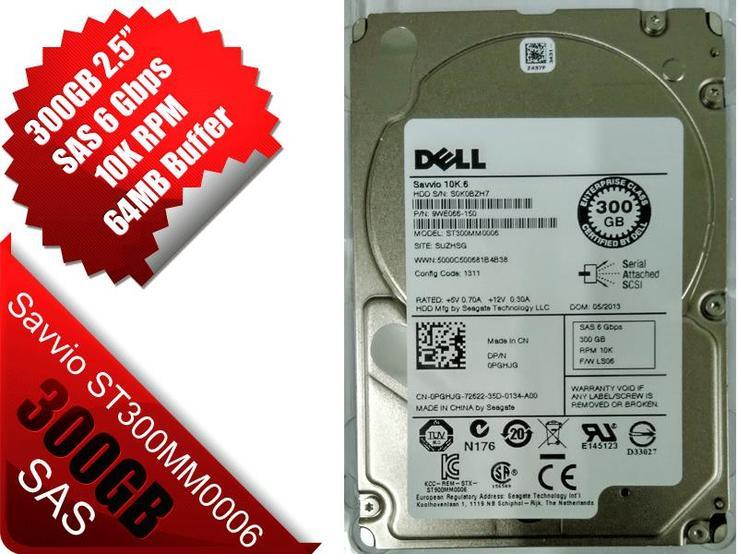 Жесткий диск Dell Seagate Savvio 10K.6 300GB 2.5" SAS, фото №2