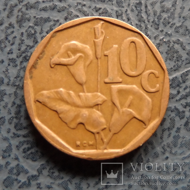 10  центов 1991  Южная Африка    (,9.6.7)~, фото №2