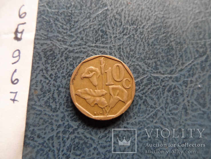10  центов 1991  Южная Африка    (,9.6.7)~, фото №4