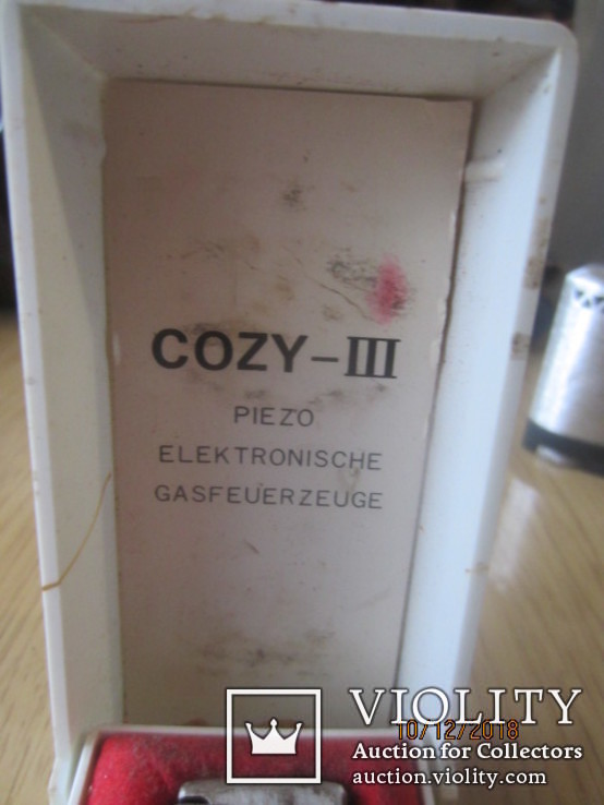 Cozi- piezo elektronische gasfeuerzeuge серебрение, фото №3