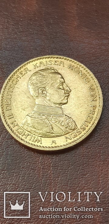 Золото 20 марок 1914 г. Пруссия, фото №5